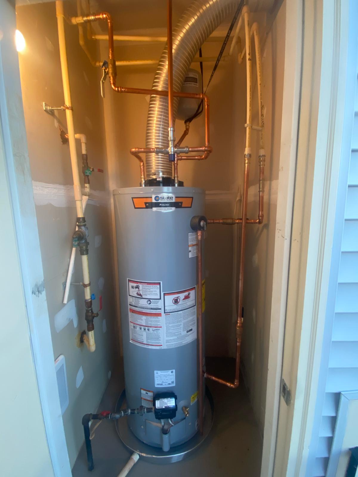 Water heater replaced